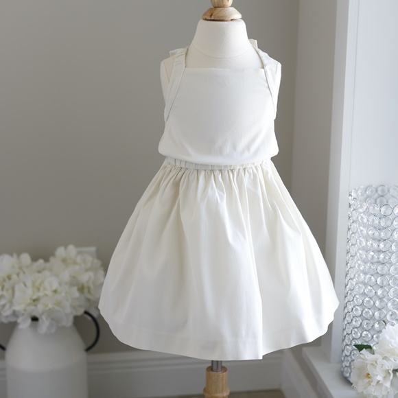 SALE- JCrew Crewcuts Girls Halter Dress Ivory Party Special Occasion Size 4 NWT - Picture 3 of 4